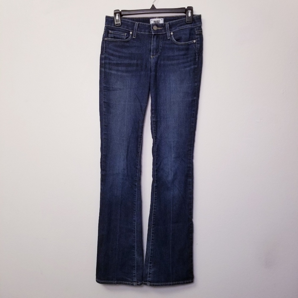 Paige Size 26 Skyline Boot Dark Wash Blue Jeans